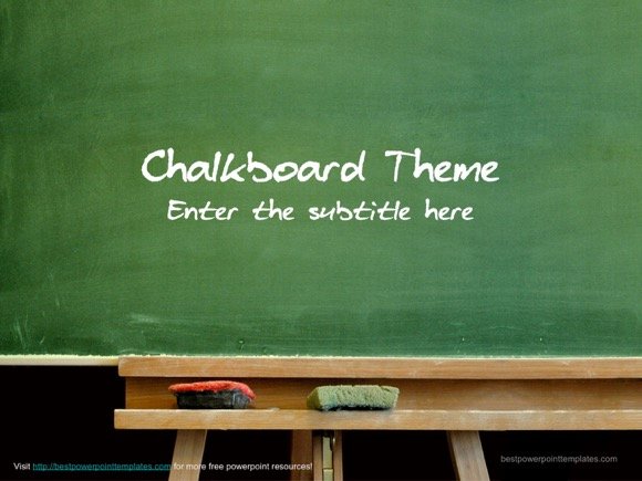 Chalkboard Powerpoint Template Free Download