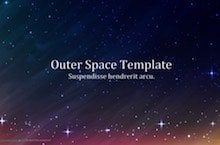 Outer Space PowerPoint Template - Outer Space