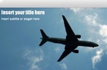 Plane Powerpoint Template 1 - Plane