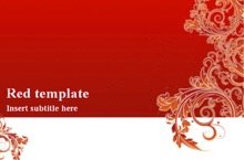 Red Powerpoint Template 1 - Red Card