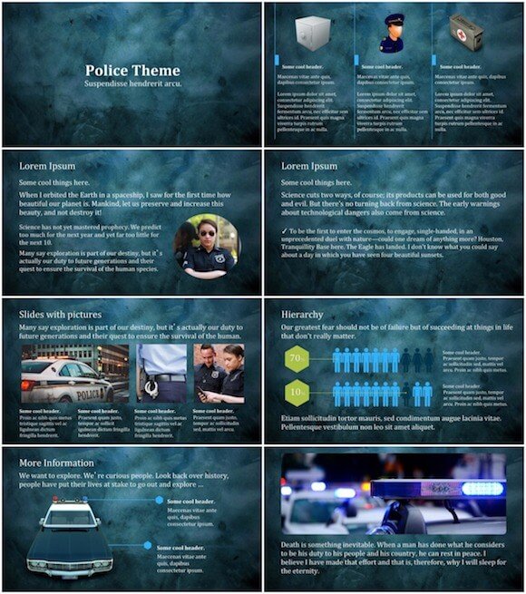 Background Free Police Powerpoint Templates