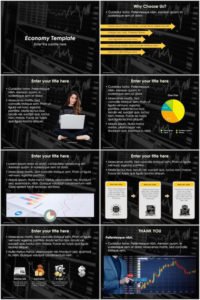 powerpoint free economic infographics templates