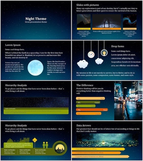 Powerpoint Night Templates