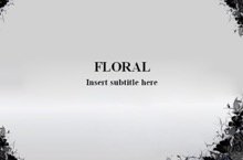 Grunge Floral Powerpoint Template 1 - Grunge floral