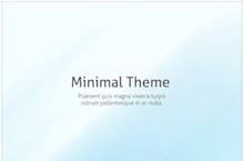 Minimal PowerPoint Template - Light Blue