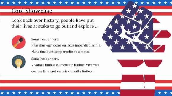 Patriotic PowerPoint Template 4 - Most Popular 2019