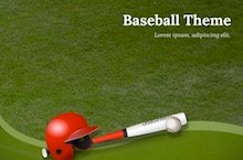 Baseball PowerPoint Template FF - Baseball