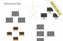 PowerPoint Network Shapes - Network Shapes