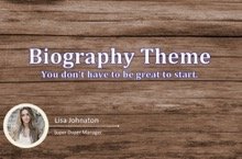 Biography PowerPoint Template - Biography