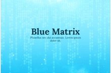 Blue Matrix PowerPoint Template - Blue Matrix