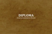 Diploma PowerPoint Template - Old Paper