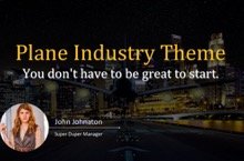 Plane Industry PowerPoint Template - Plane Industry