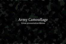Army Camouflage PowerPoint Template - FREE