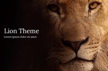 Lion PowerPoint Template - Lion