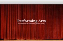 Performing Arts PowerPoint Template - Performing Arts