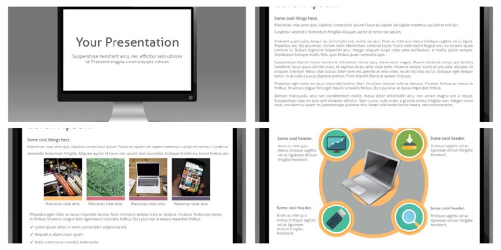 Monitor Powerpoint Image Monitor PowerPoint template - FREE!