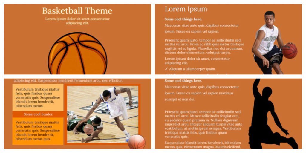 Basketball PowerPoint template - FREE!
