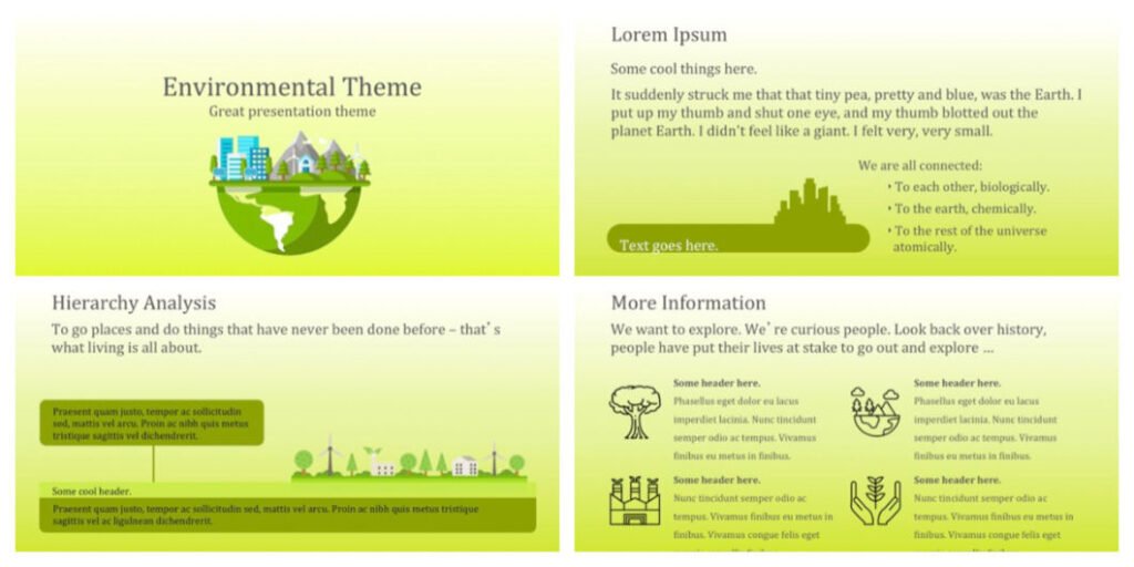 Powerpoint Designs Environmental Green Environment PowerPoint template - FREE!